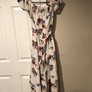 Midi loose off the shoulder dress